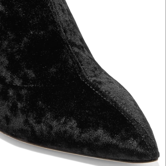 Jimmy Choo Lorraine 85 crushed velvet stretch boot - Picture 6 of 9
